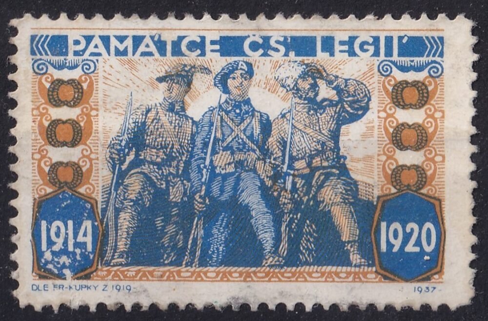 1937. Csehszlovákia - Csehszlovák Légió 1914 -1920. - megvalósítatlan bélyegterv