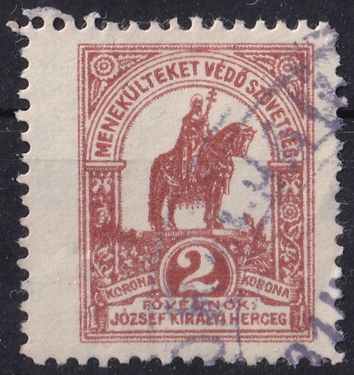 "MENEKÜLTEKET VÉDŐ SZÖVETSÉG", "KORONA", "FŐVÉRNÖK: JÓZSEF KIRÁLYI HERCEG"