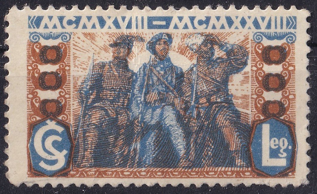 1920. megvalósítatlan Csehszlovák légió - bélyeg terv