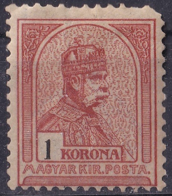 1904. 1 K -rövid sarok foggal, így is igen ritka darab!