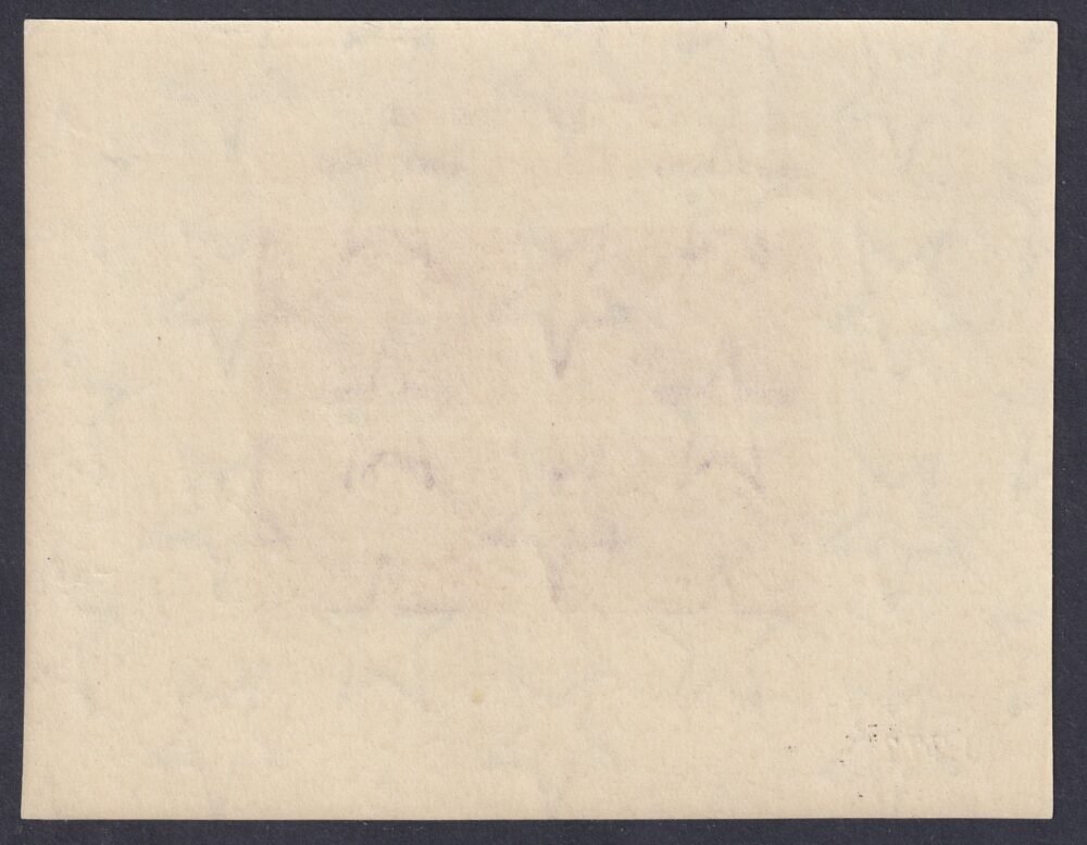 1950. UPU vágott blokk - kiváló első osztályú darab!