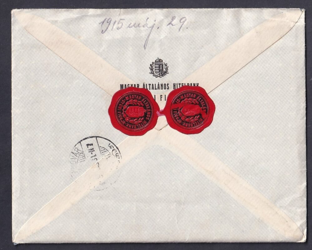 1915. Győr, Magyaróvárra feladott expressz levél, tartalommal - expressz bélyegzéssel!