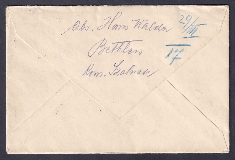 1917. BETHLEN, Bécsbe feladott levél, tartalommal- ZENSURIERT / K. u. k. Militärzensur / Kolozsvár cenzúra bélyegzéssel!