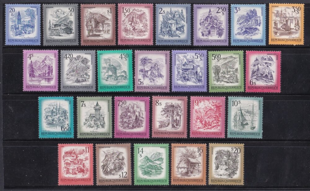 1973.  Ausztria tájképei rövid sor