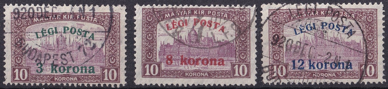 1920. Légi Posta használt sor