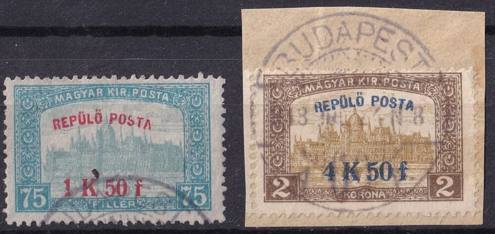 1918. Repülő Posta használt pár