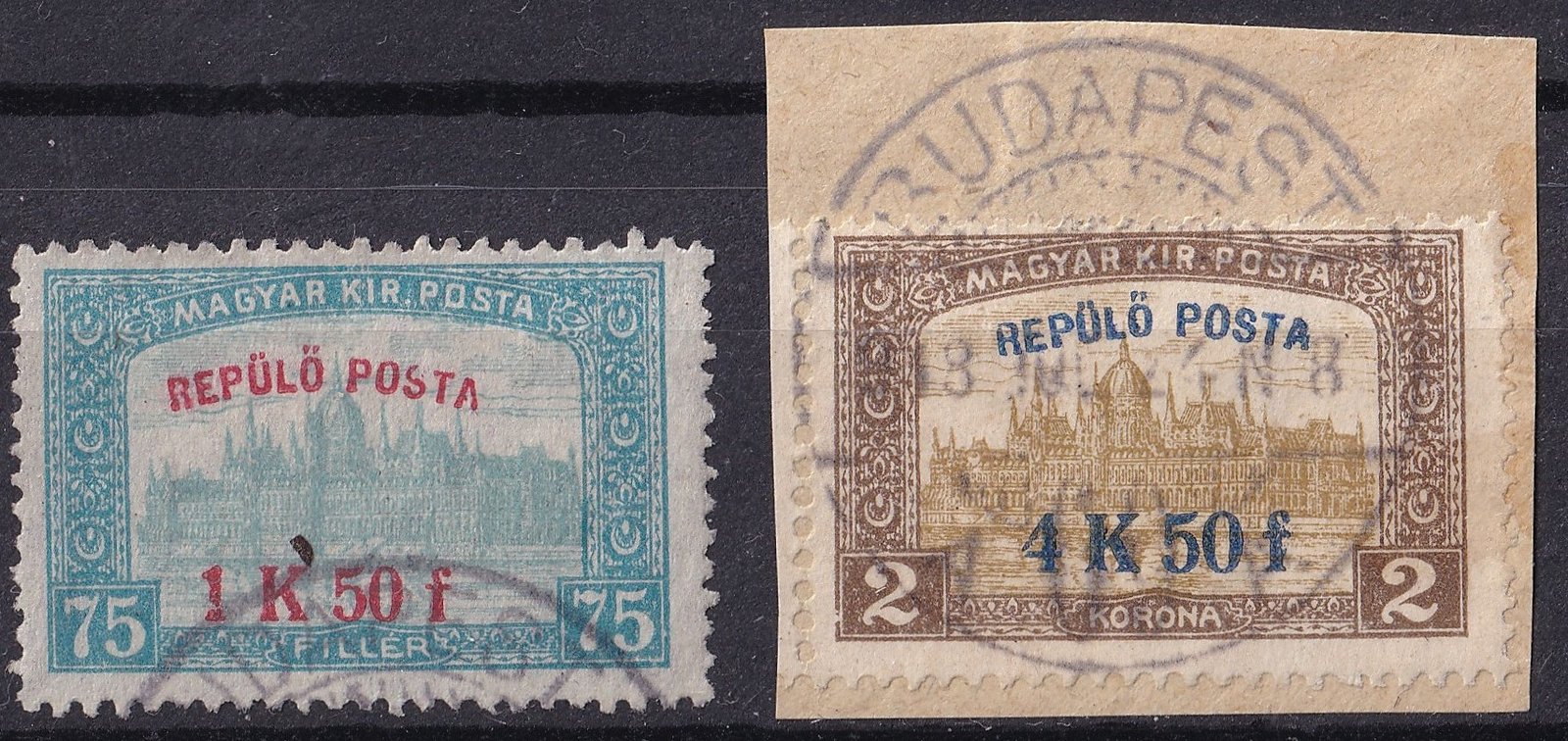 1918. Repülő Posta használt pár