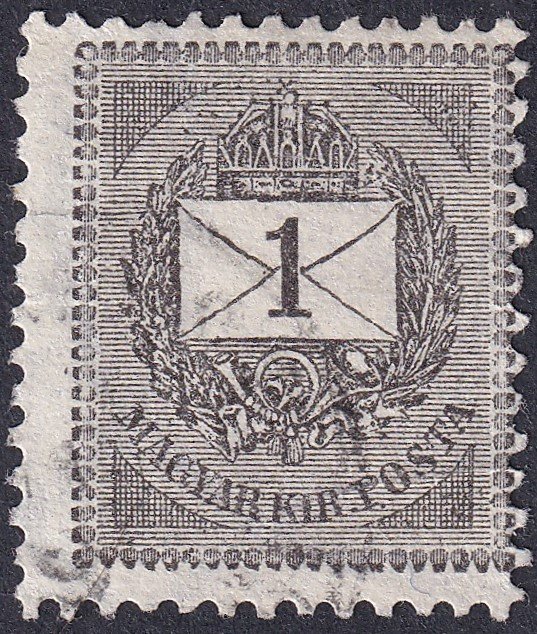 1889. 1kr - gépszínátnyomattal