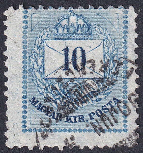 1881. 10kr szélesre fogazva (22 mm)