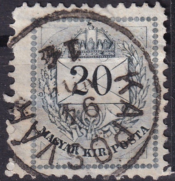 1881. 20kr szélesre fogazva (22 mm)