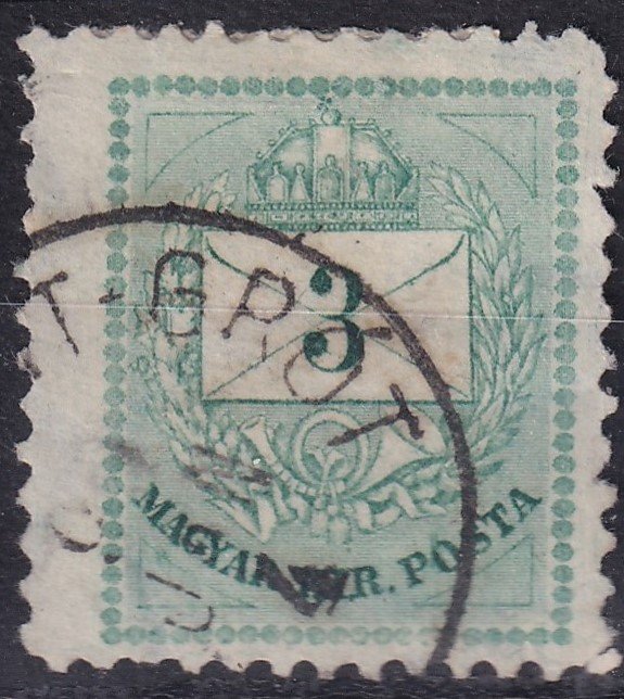 1881. 3kr szélesre fogazva (22,5 mm)