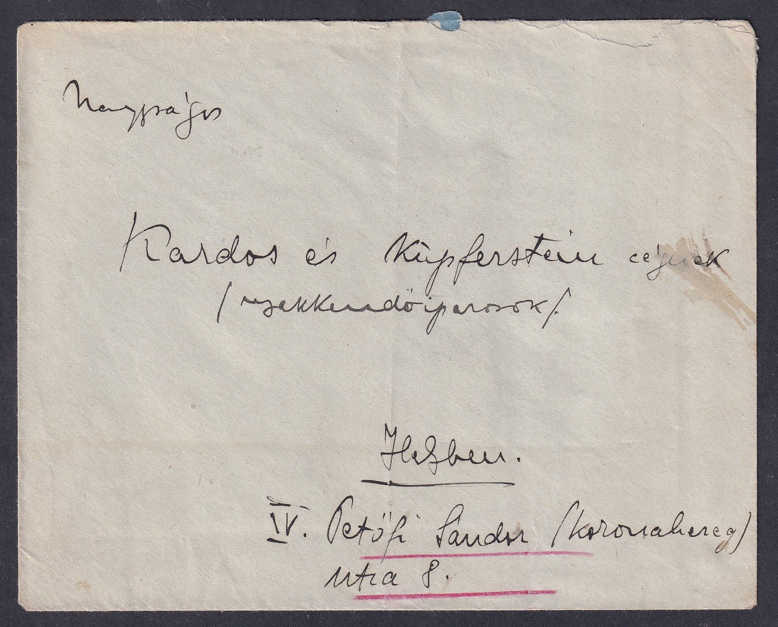 IMG_20251117_0019.1 1924. Budapest, helyben feladott levél