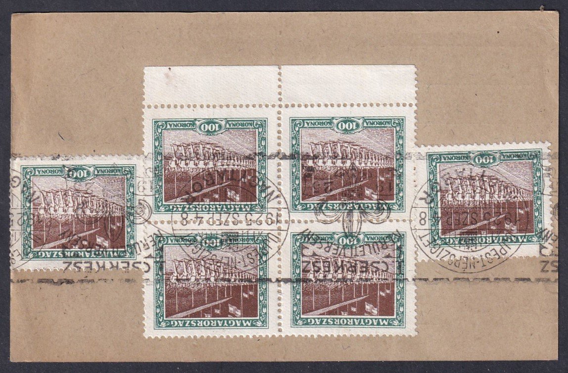 1925. Budapest. Cserkész Kerületi verseny alkalmi bélyegzésével, helyben feladott „0”-díjjegyes levelezőlap, 600 K tarifa szerint helyesen bérmentesítve több sportbélyeg felhasználásával (MBK. min. 300 pont)