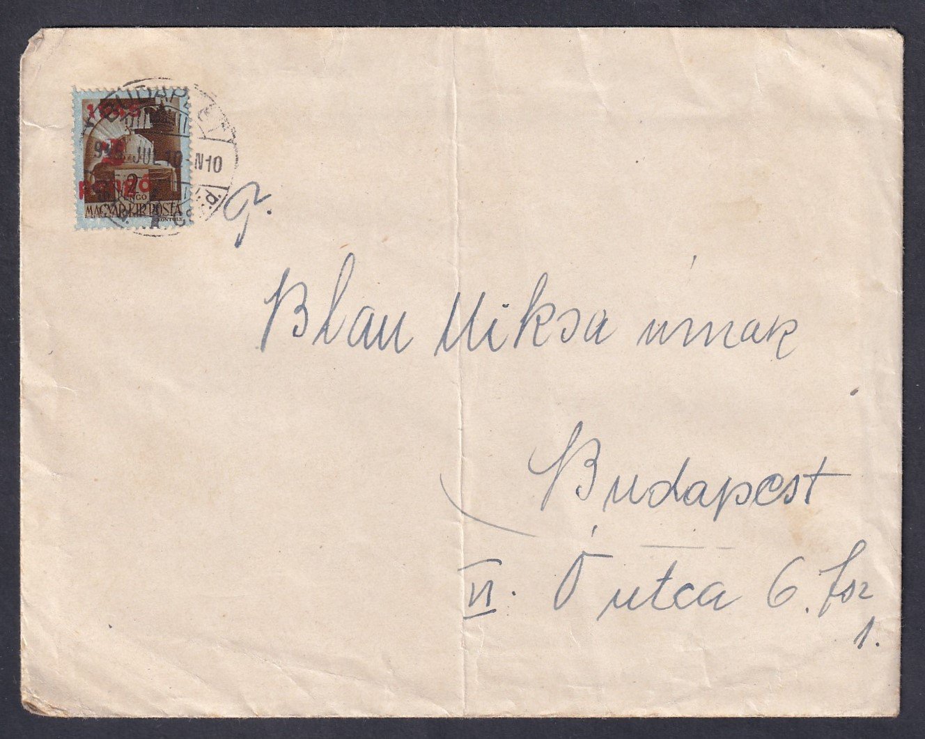 1945. (2. d.sz.) Budapet, helyi levél - teljes tartalommal