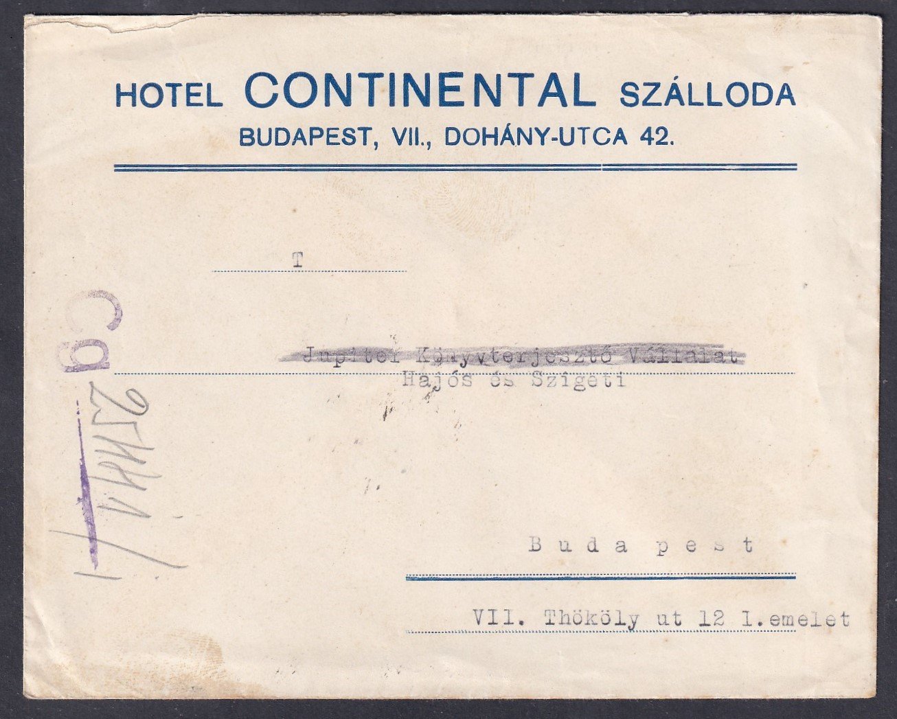 IMG_20251121_0042.1 1925. Budapest, helyi levél - "Használj sport bélyeget" alkalmi bélyegzéssel