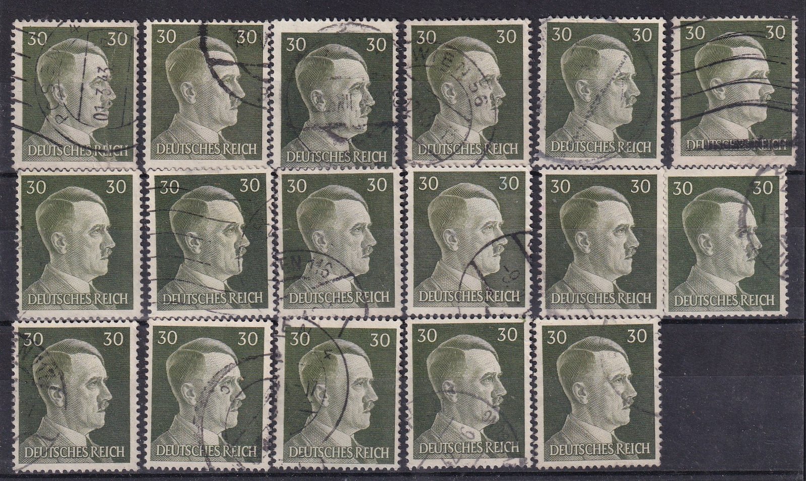 IMG_20251122_0033.1 1941. Harmadik Birodalom, Hitler képes 30pf (17 db)