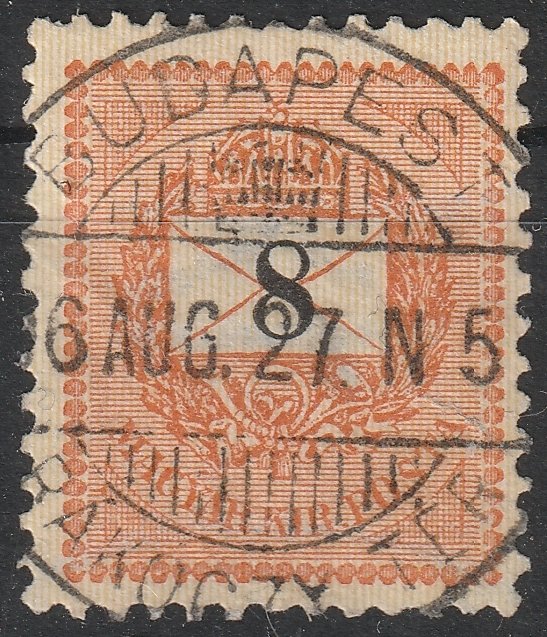 1889. 8kr /E/ B3 vízjel állással