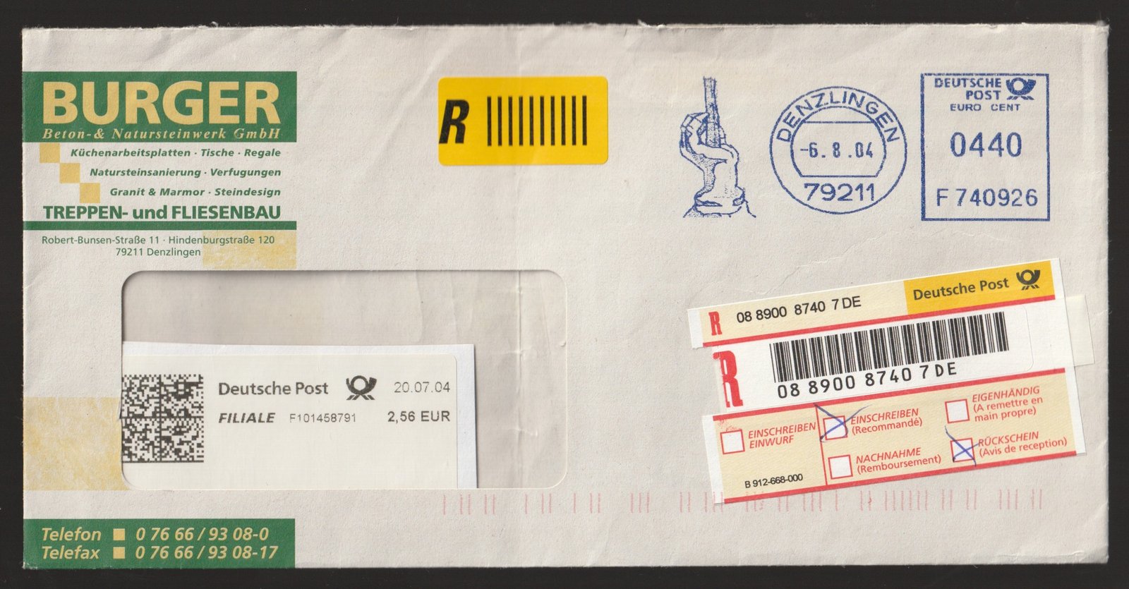 2004. Németország ajánlott evél