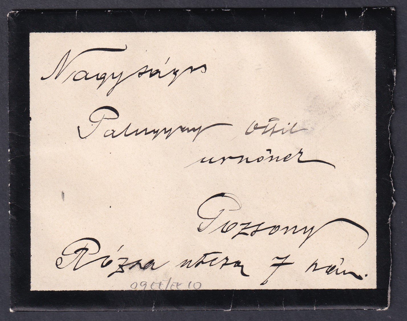 1899. Liptó-Szentmiklós, Pozsonyba feladott levél, teljes tartalommal