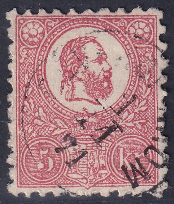 1871. Kőnyomat 5kr III-típus -Centrált darab!