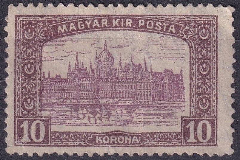 1916. Parlament 10K - elcsúszott középrész