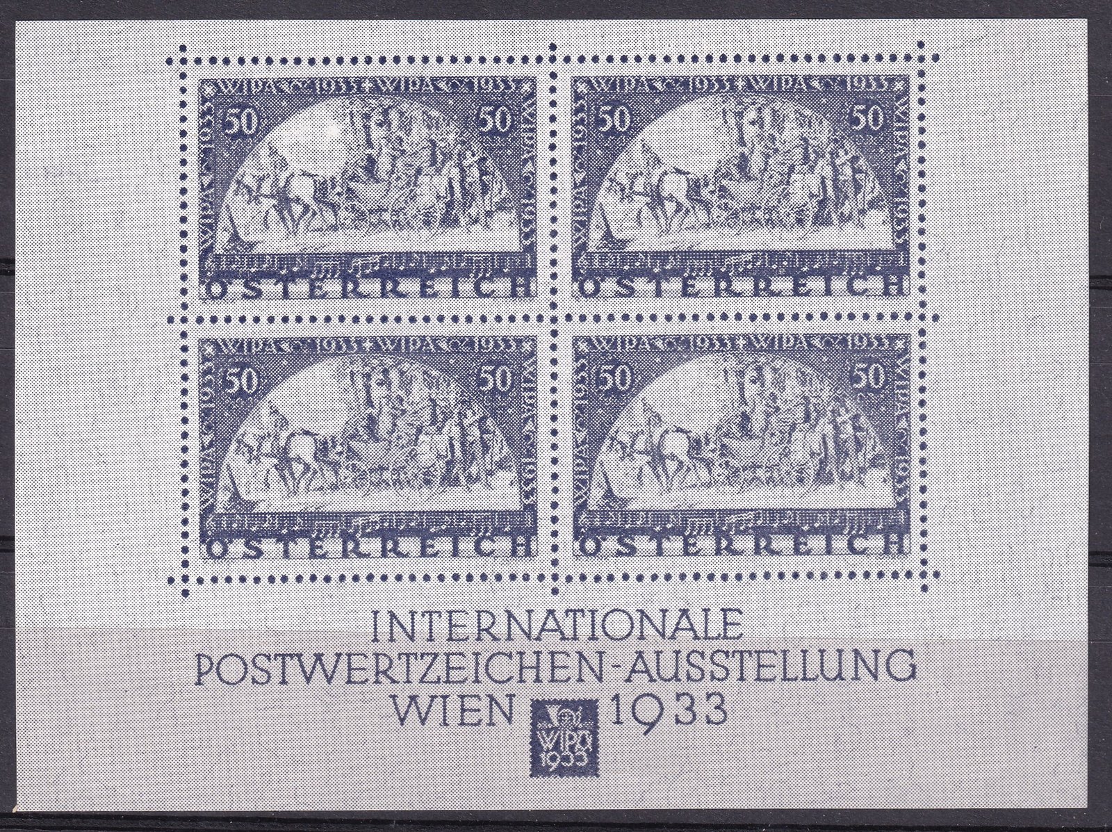 WIPA 1981 eseményről szóló emlékkív, amelyet a SAFE, Schwäbische Albumfabrik adott ki