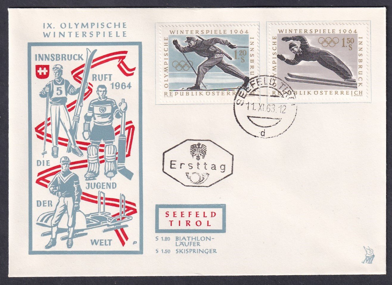 1946. Ausztria, Téli Olimpia FDC