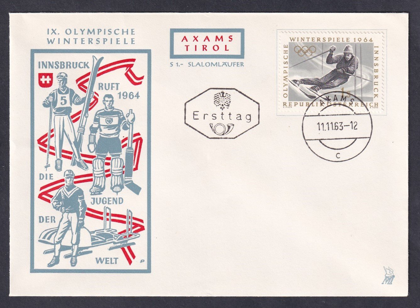 1946. Ausztria, Téli Olimpia FDC