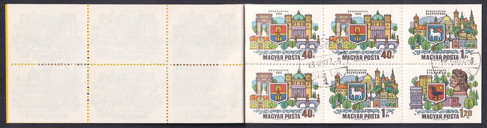 1969. Dunakanyar bélyegfüzet, PÉCS - korabeli bélyegzéssel