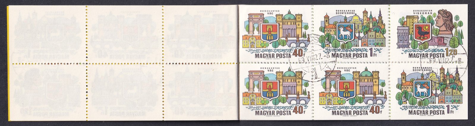 1969. Dunakanyar bélyegfüzet, PÉCS - korabeli bélyegzéssel