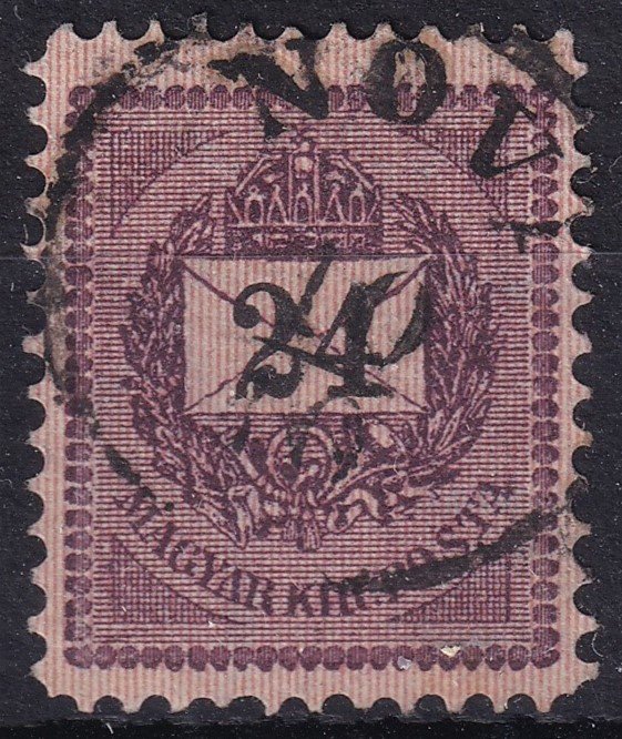 1889. 24kr /B/ nagyon sötét lilásbarna színnel - NOVI (Gudlin 150 pont)