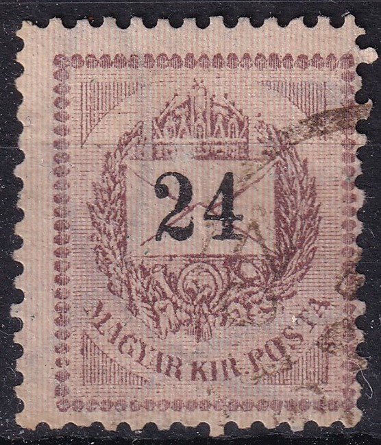 1889. 24kr - száraznyomat