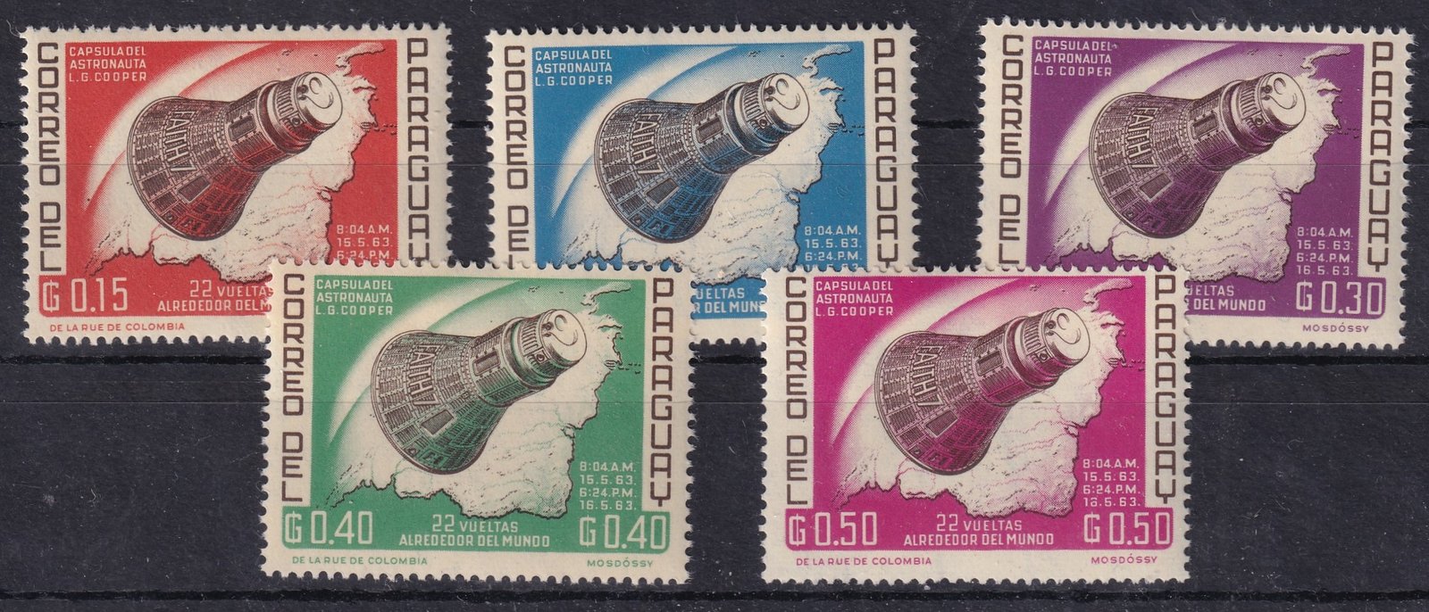 1963. Paraguay - Mercury projekt sor