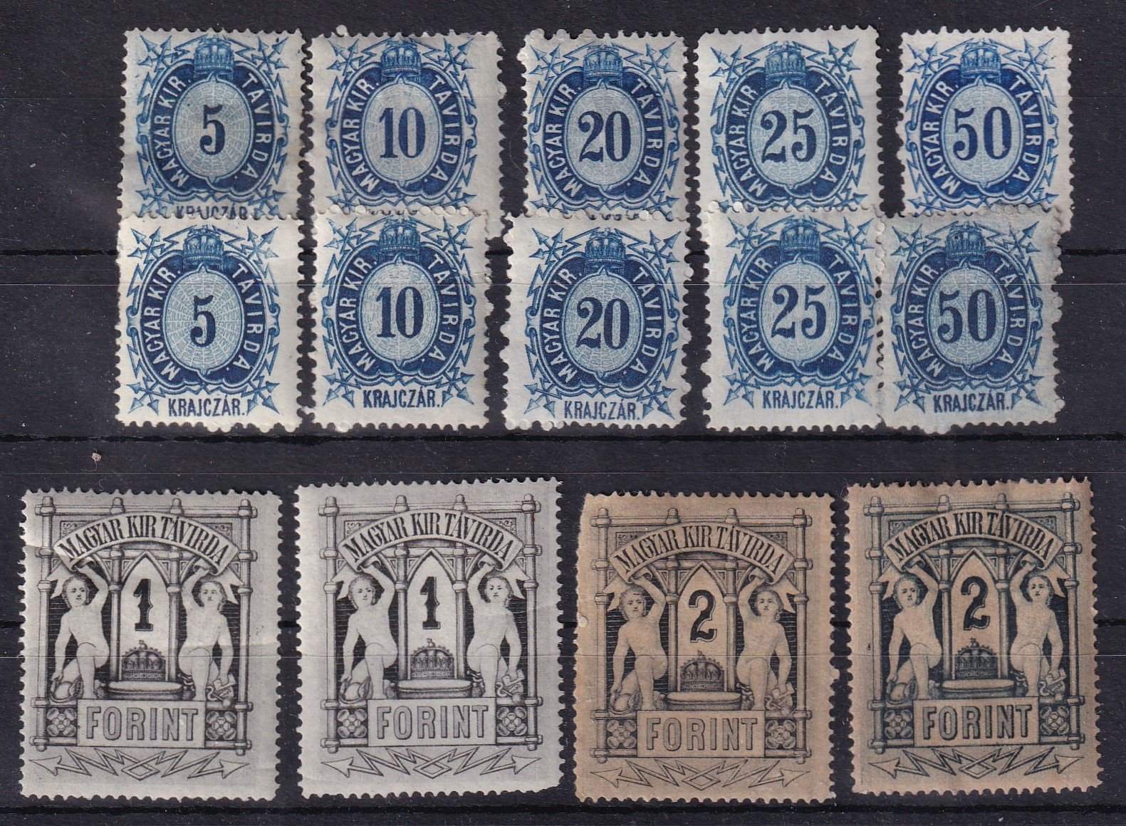 2 db 1874. Távírda sor