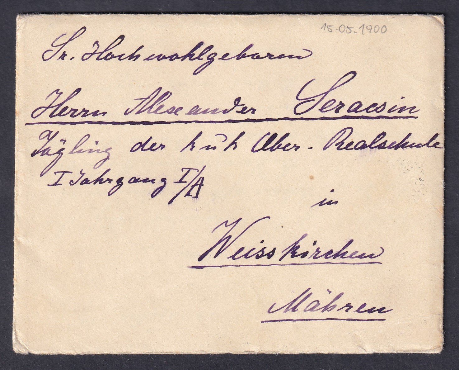 1900. Kárensebes, Weißkirchen Marenteljes tartalommal