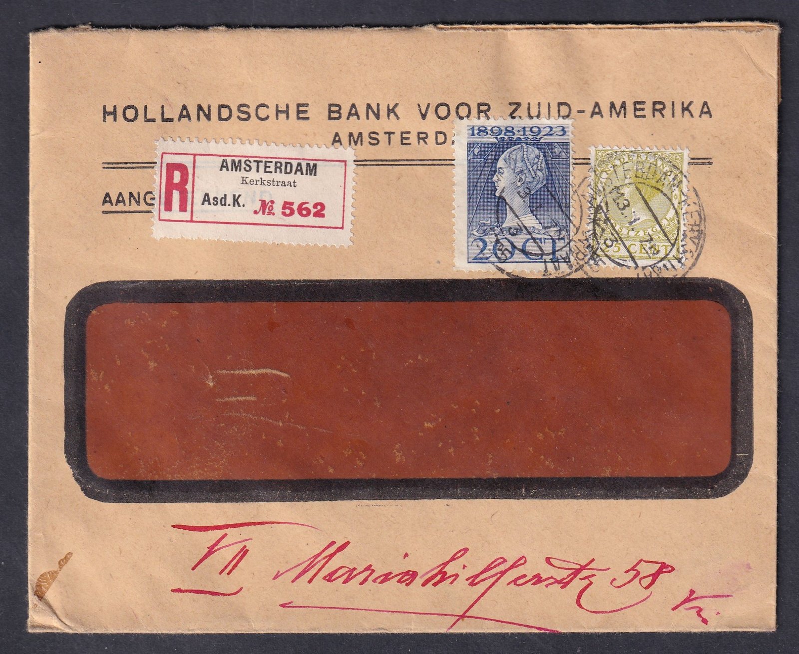 IMG_20260112_0023.1 1927. Hollandia ajánlott ablakos boríték