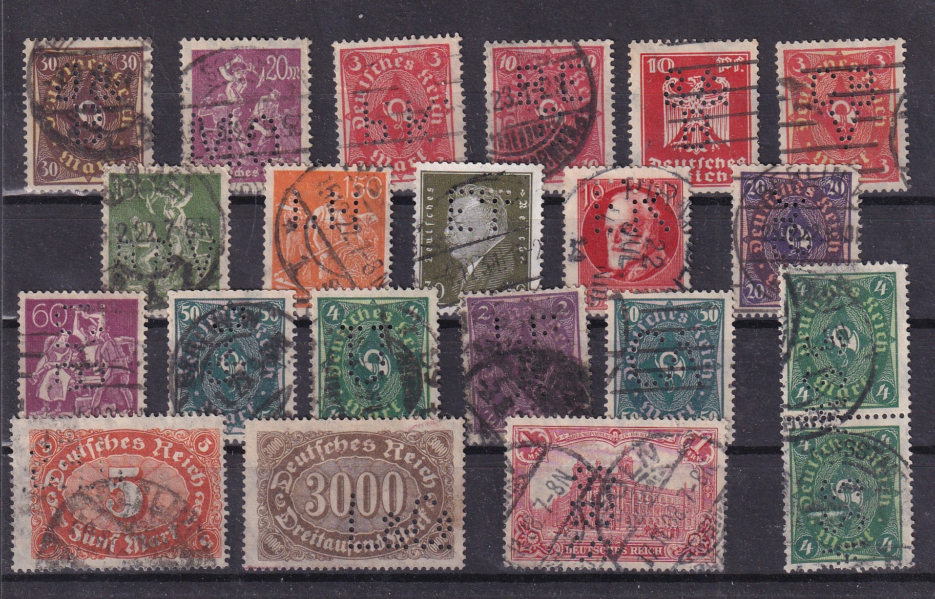 IMG_20260115_0018 Deutsches Reich perfin bélyegek