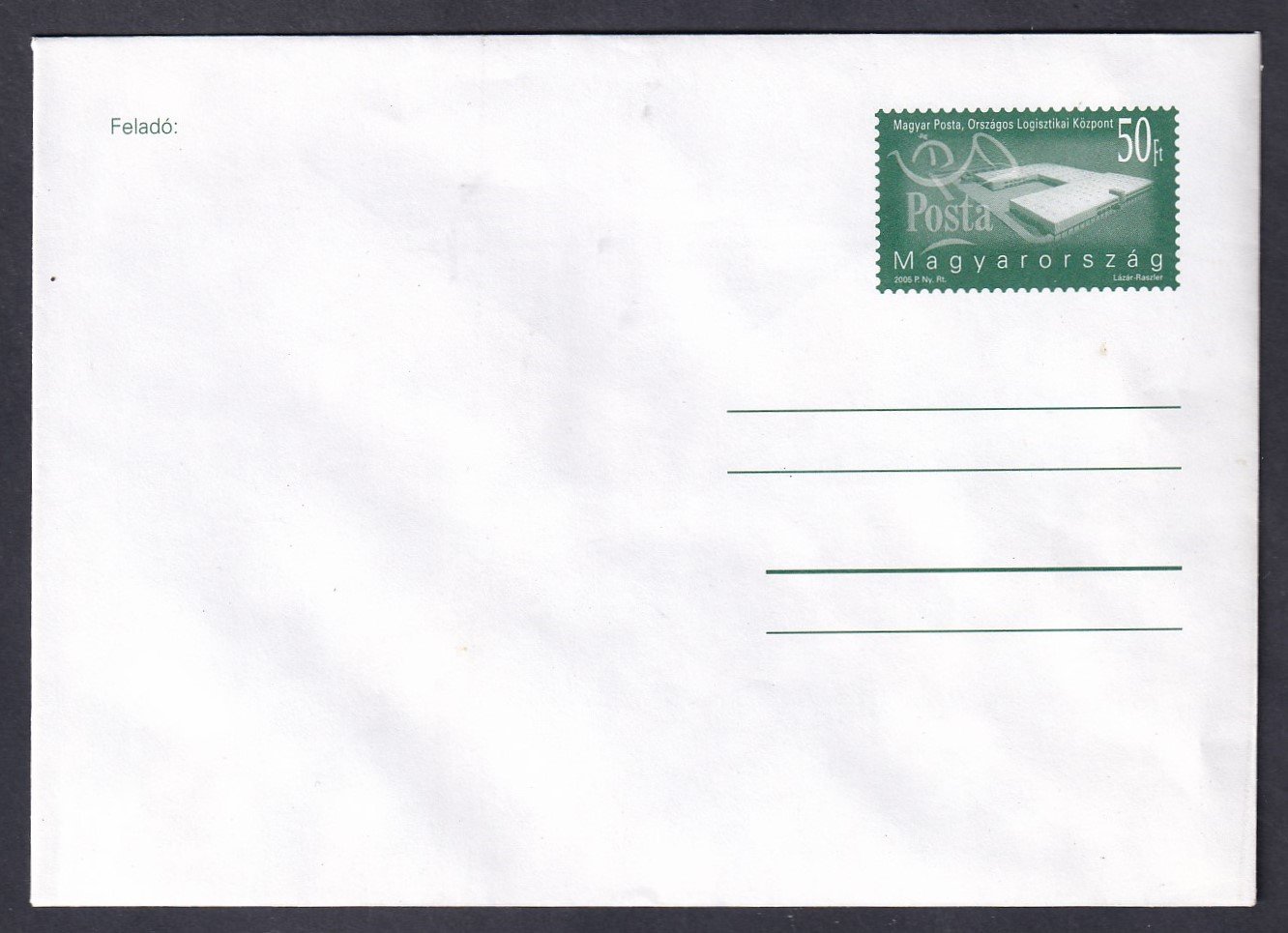 2005. 50Ft (használatlan) általános forgalmi boríték