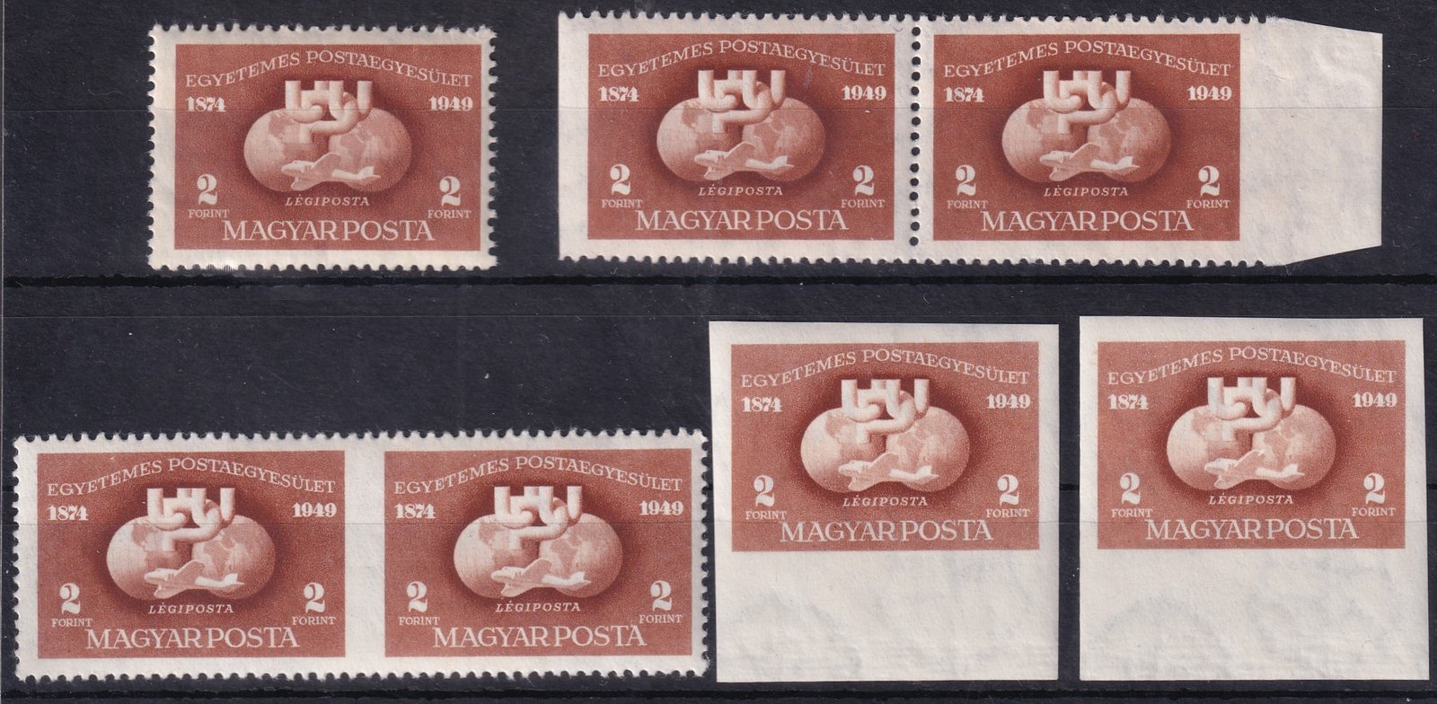 IMG_20260119_0101 1949. UPU 2Fr variációk