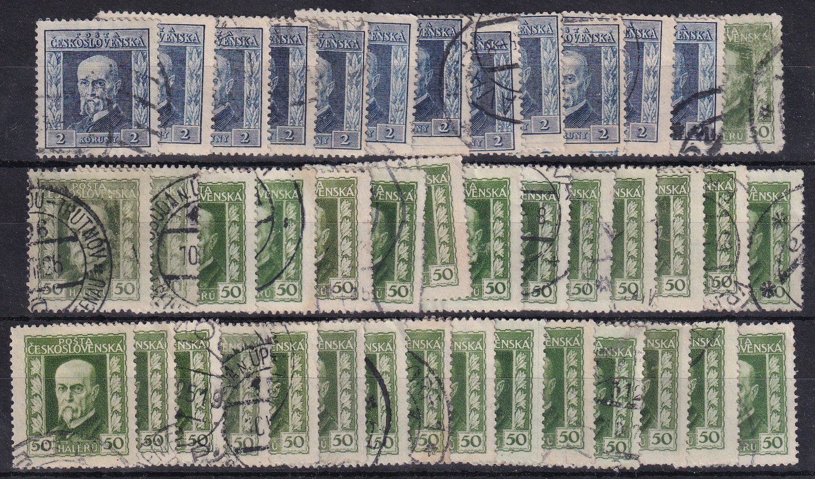 Csehszlovákia (1923-25) forgalmi bélyegek