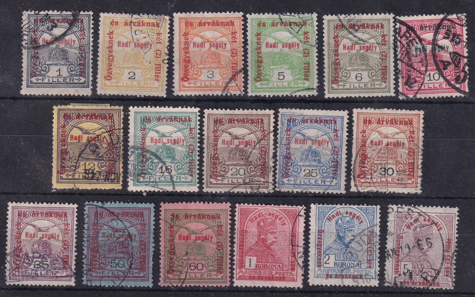 1915. Hadisegély II. használt sor