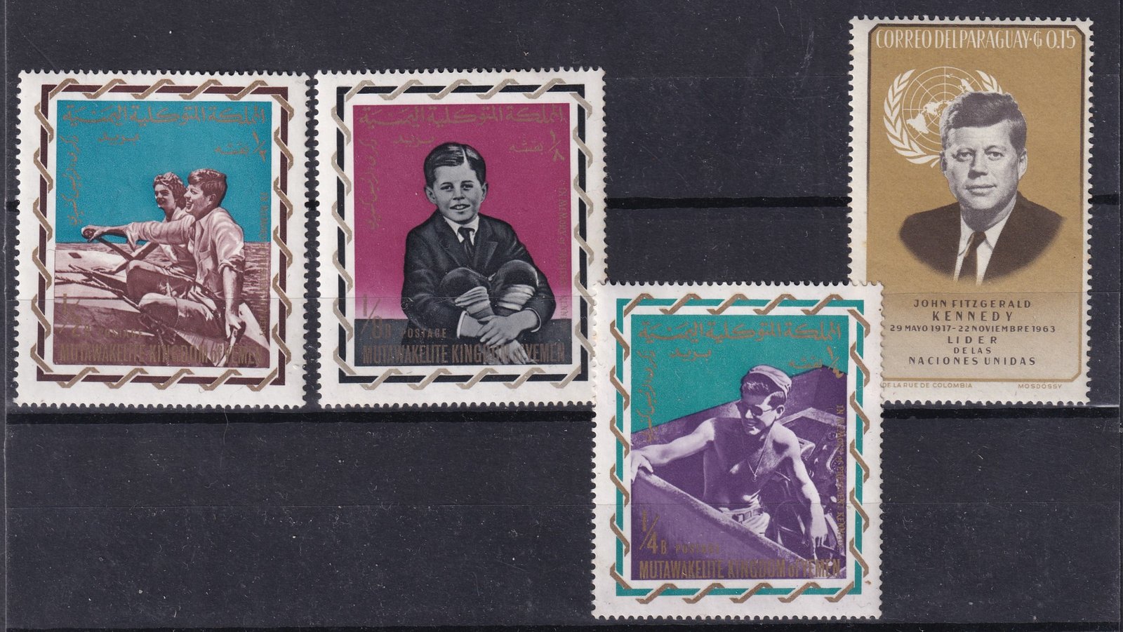 John Kennedy klf bélyegeken