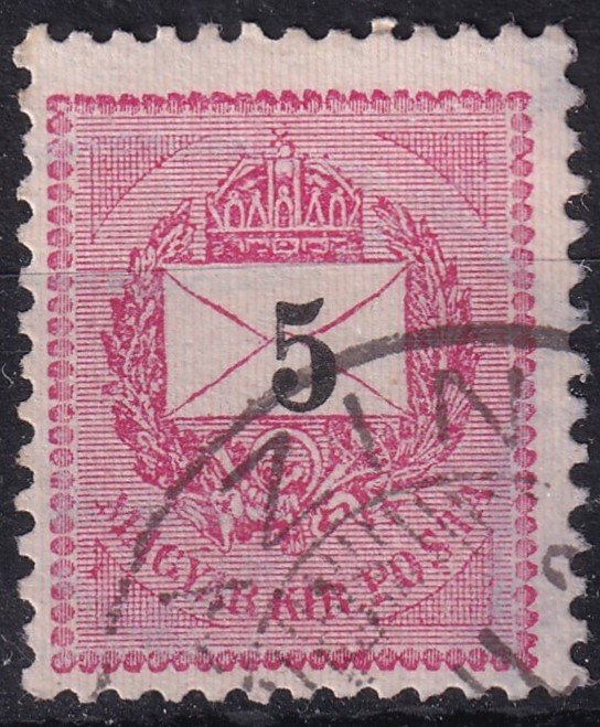 IMG_20260121_0023.5 1889. 5kr /E/ értékszám nyomata látványosan elcsúszott