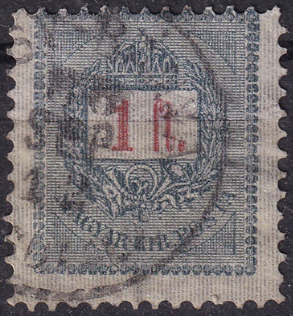 1888. 1Ft tompafogazással, rendkivül ritka (MBK +300%)