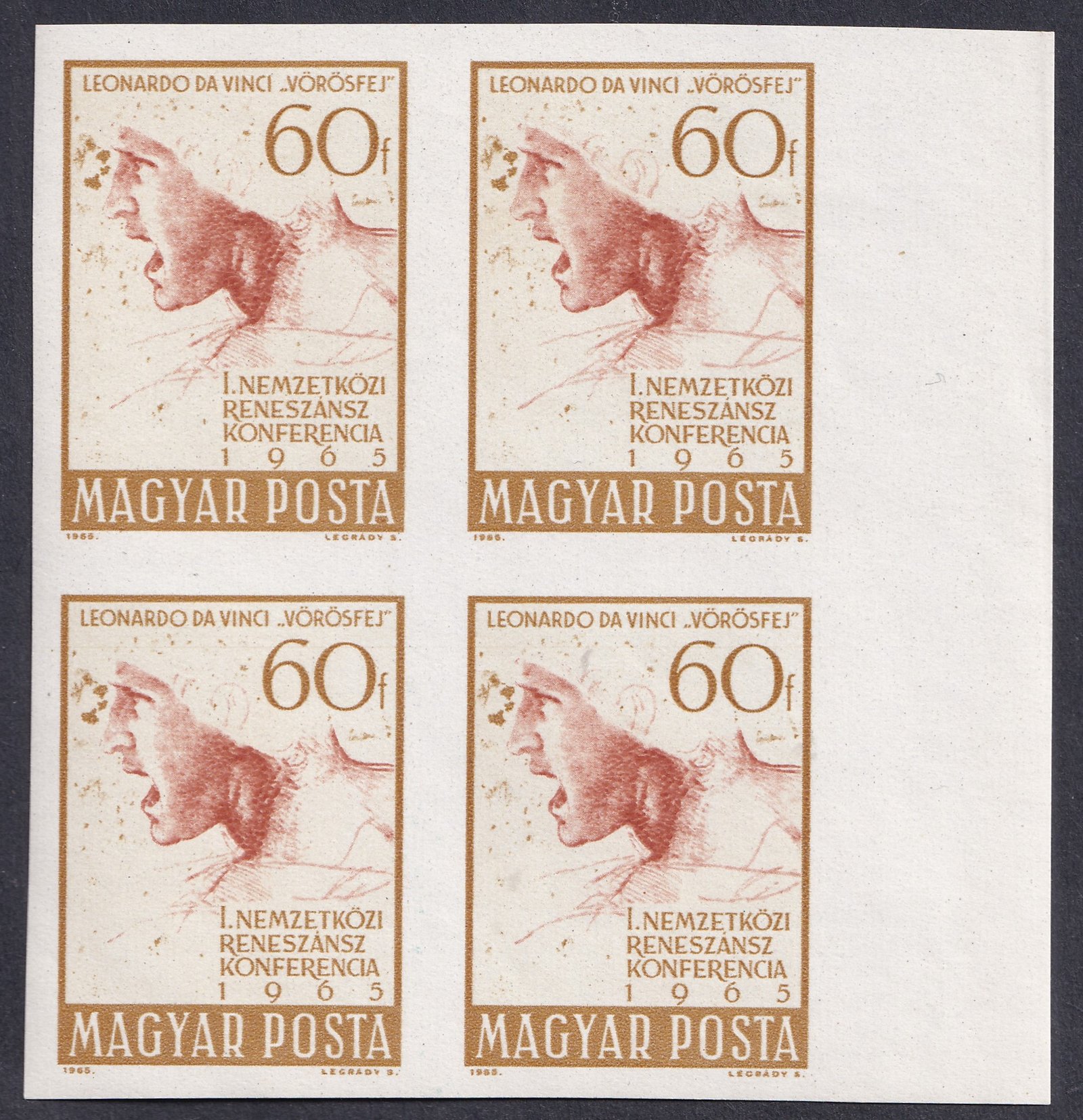 1965. Reneszánsz Konferencia, ívszéli vágott négyestömb