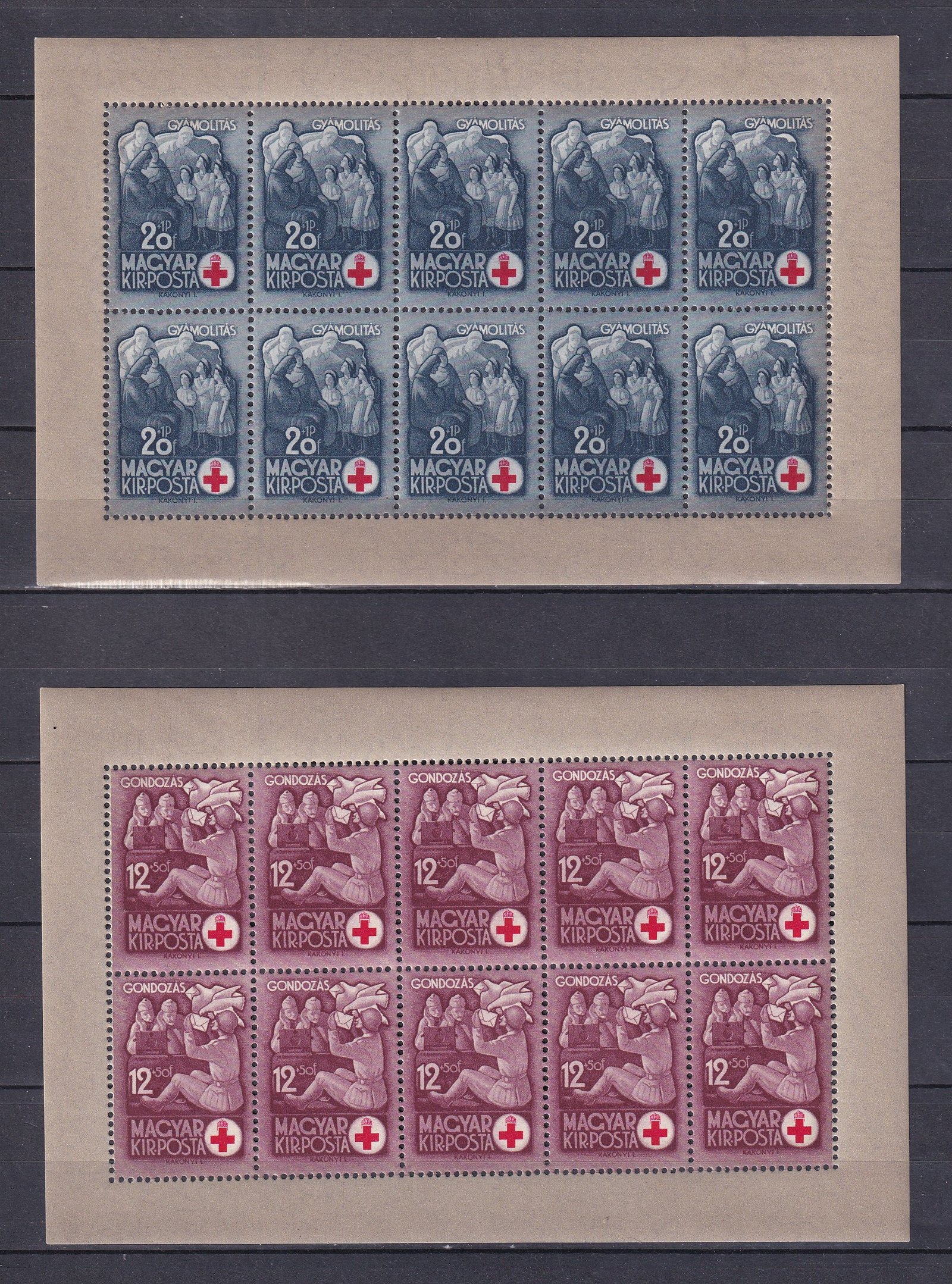 1942. Vöröskereszt I. kisívsor
