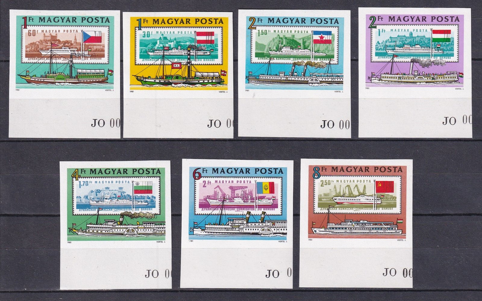 1981. Duna – 150 éve indult meg a menetrendszerű személyszállítás a Dunán Pécs és Bécs között ívszéli vágott