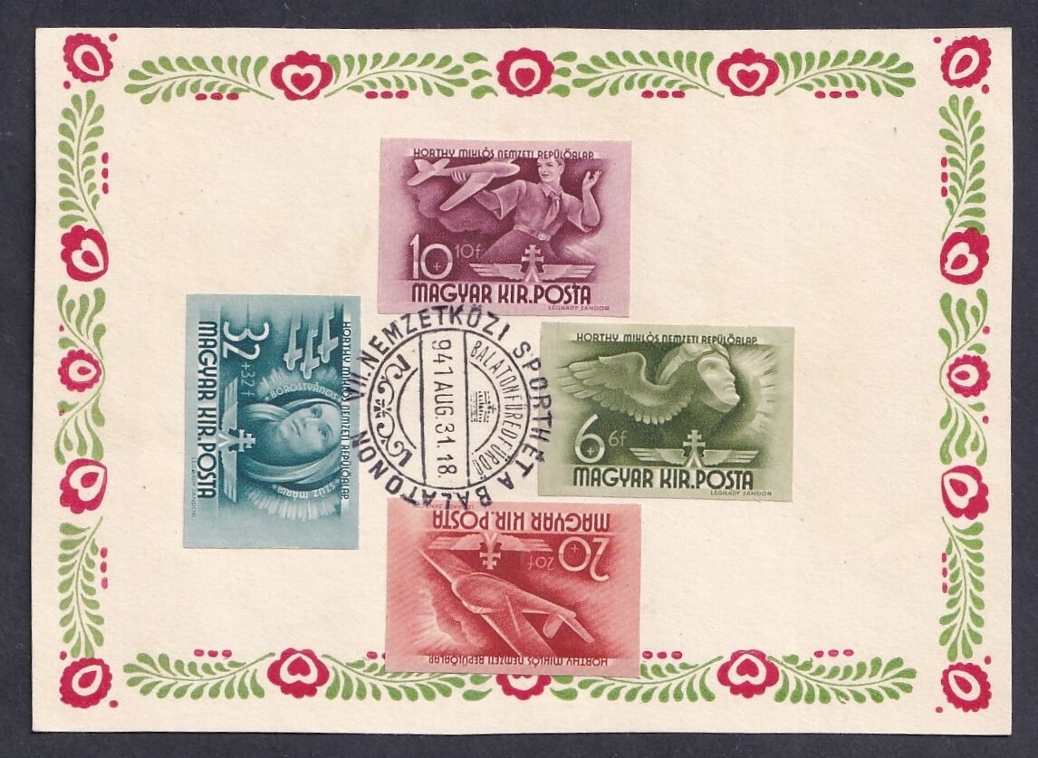 1941. VII. Nemzetközi Sporthét emléklap