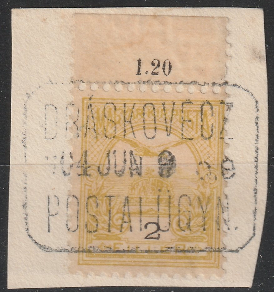 DRÁSKOVECZ/POSTAI ÜGYN. - /RR/