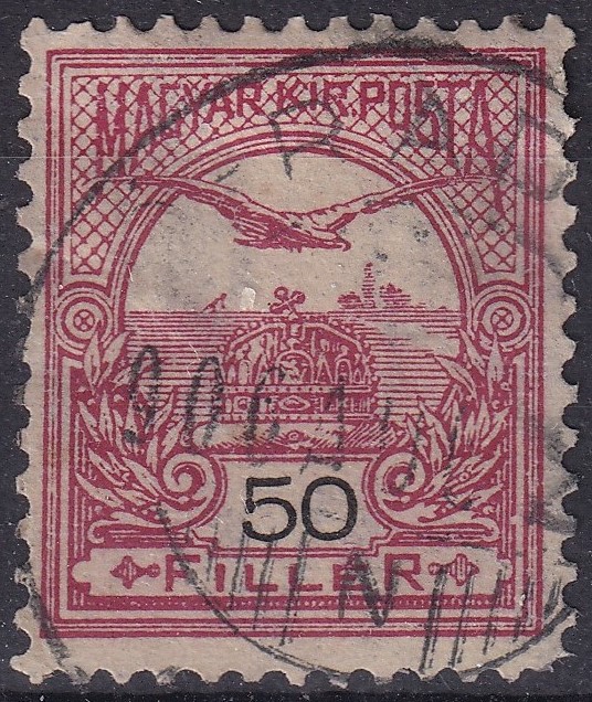1904. 50f /E/ Ba számvízjel állással (70 000) - (kis sarok hiba, de így is "R")